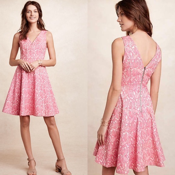 Anthropolgie Maeve Pink Sleeveless Dress size 8 - Picture 1 of 6